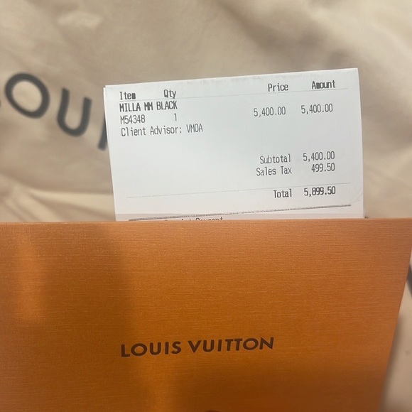 Selling a brand new Louis Vuitton Milla MM Black bag. - Picture 6 of 6